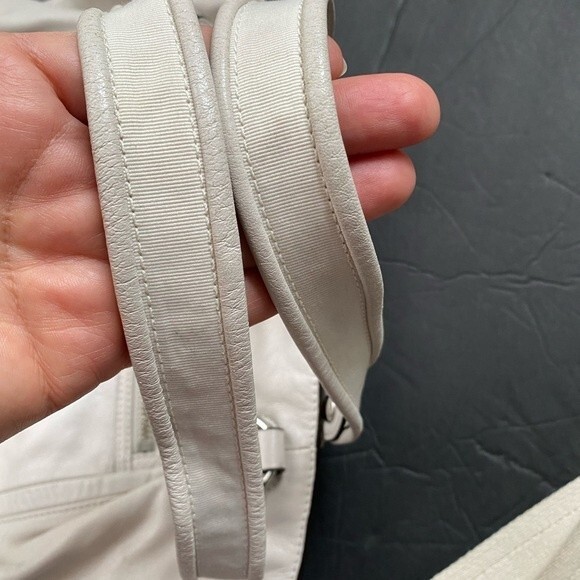 COACH  Legacy Poppy  Leather Rocker Crossbody Double Handles Ivory 16285 - Picture 14 of 16